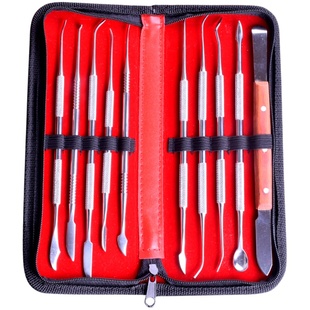 口腔雕刀46号技工蜡型雕刻刀义齿蜡勺工具雕蜡刀蜡块牙科雕牙刀