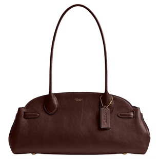 香港直邮COACH Empire Carryall 34女士皮质单肩手提包蔻驰女包