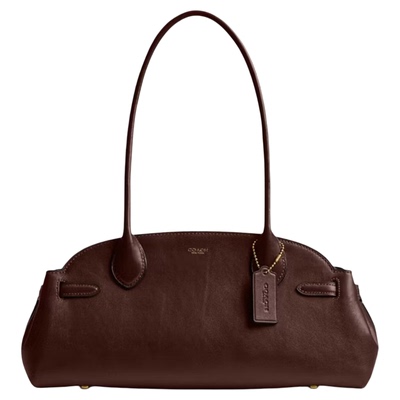 香港直邮COACH Empire Carryall 34女士皮质单肩手提包蔻驰女包