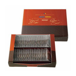 日本代购ROYCE pure chocolate波浪巧克力曲片 淡苦味+纯黑巧克力