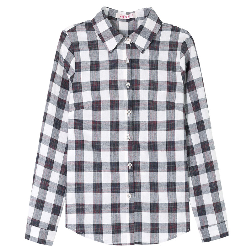 红格子衬衫女士长袖2025秋季新款中年装妈妈显瘦上衣洋气纯棉衬衣