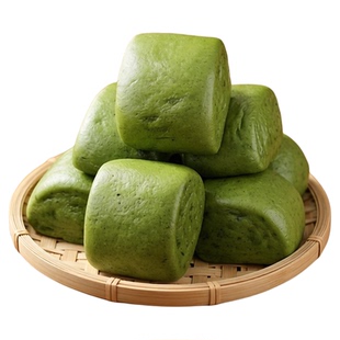 宁波象山特产大塘艾草麦糕12个 网红艾草馒头儿童早餐半成品面点