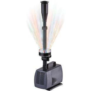 松宝鱼池喷泉泵鱼缸循环泵带彩灯假山庭院水池增氧景观造景潜水泵