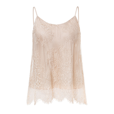 春季新款醋酸蕾丝美背吊带