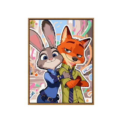 朱迪尼克diy数字油画装饰画