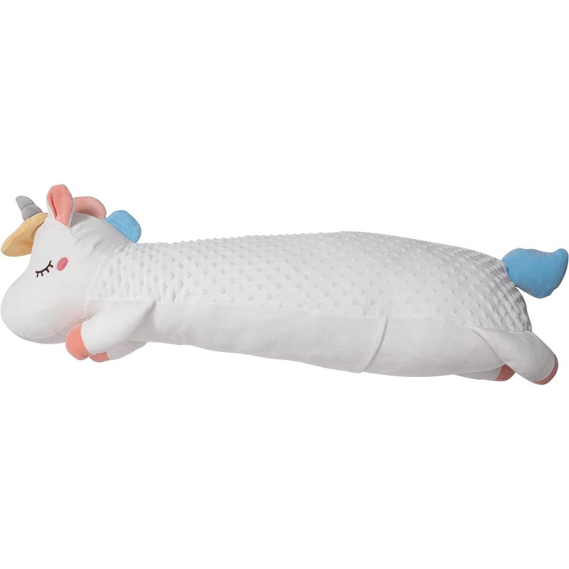 little tiny婴儿独角兽排气枕防窒息仿飞机抱枕缓解肠道胀气趴睡