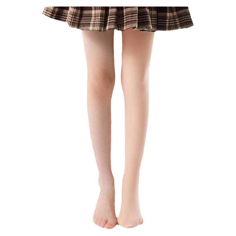 女童肉色连裤袜秋冬款防勾丝高弹软钢丝连脚裤女童春冬水光舞蹈袜