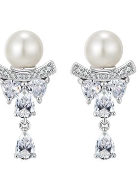 缱绻心礼耳环  设计感轻奢女士耳饰养耳洞925银针生日礼物防过敏