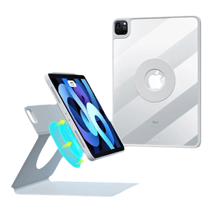 适用ipadAir611寸保护套pro11平板支架壳air4/510.9寸带笔槽磁吸mini6防弯折叠式旋转可拆分