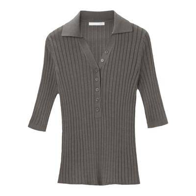 秋冬丝棉混纺针织衫OVV