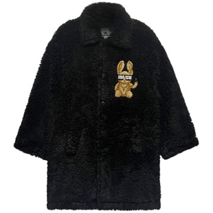 TCH潮牌轻奢烫钻休闲时尚毛毛外套2025秋季新款T66C27E6002