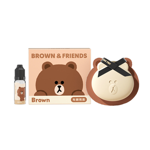 布朗熊车载香薰挂件持久扩香石膏香片挂饰衣柜香氛车装饰生日礼物