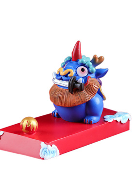 龙生九子手机架盲盒桌面手办车载