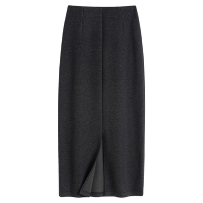 【醋酸+羊毛】9966开叉半身裙