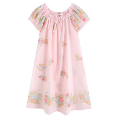 罗丝美纯棉60支梭织春夏睡裙睡衣