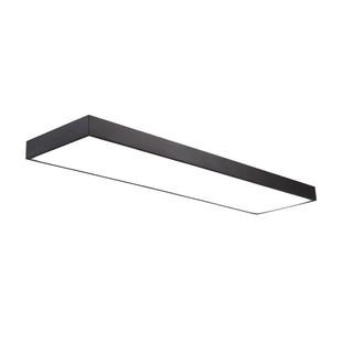 LED长条灯办公室吊灯吸顶灯 现代简约商用店铺造型灯具直播间餐厅商场超市冼车场创意工作室条形灯