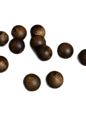 散珠保真沉香海南棋楠手串圆珠单珠项链男女单颗珠子奇楠原创手工