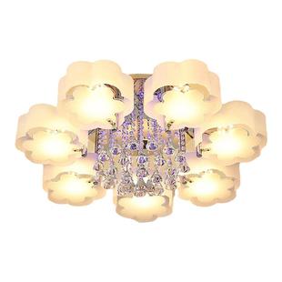 客厅灯房间主卧室灯吊灯水晶灯大气高级感浪漫简约现代led吸顶灯