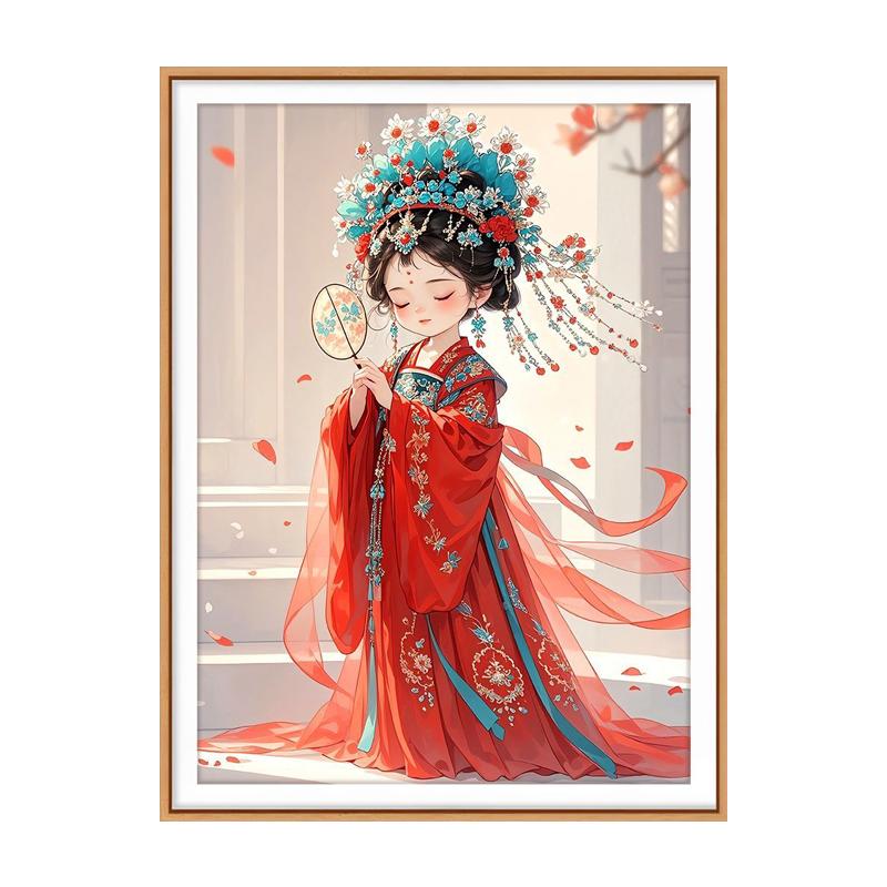 新婚嫁衣十字绣线绣自己绣202十字绣套件