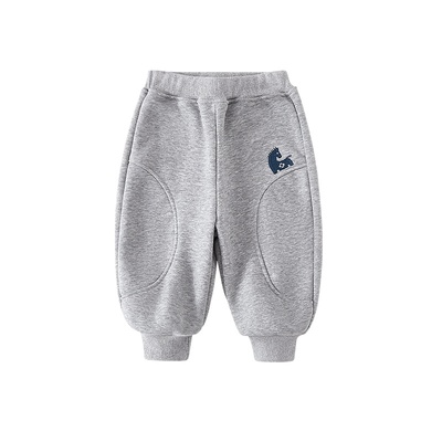 男童加绒裤子一体绒儿童薄绒