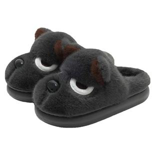 搞怪小狗棉拖鞋男款冬季2025新款室内家居厚底防滑保暖卡通棉拖男