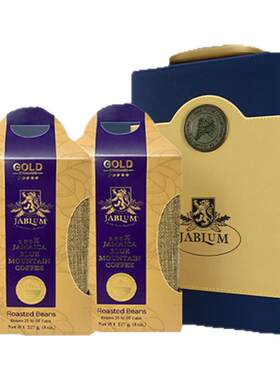 加比蓝JABLUM牙买加进口蓝山一号金标Peaberry珍珠豆轻奢皮箱礼盒