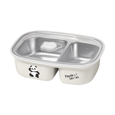 不锈钢保温饭盒上班族专用可微波炉加热2025新款学生带饭分格餐盒