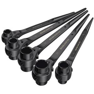 保联尖尾棘轮扳手刺轮双向快速扳手两用自动梅花套筒套装汽修荆轮