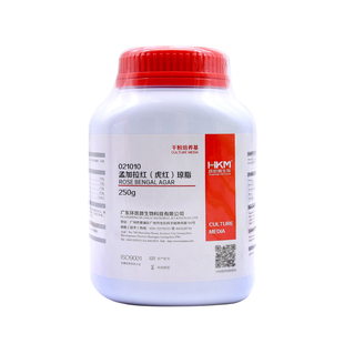 孟加拉红虎红琼脂培养基021010供霉菌和酵母的计数BR250g广东环凯