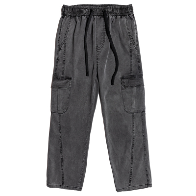 天丝莱赛尔垂感宽松工装休闲裤