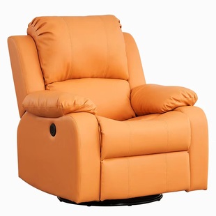 头等太空沙发舱单人科技布客厅影院懒人摇转功能按摩皮艺电动躺椅