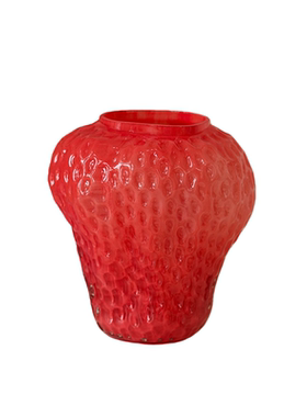 创意草莓造型琉璃水培花瓶