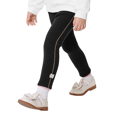 巴拉巴拉女童打底裤小童宝宝加绒加厚裤子宽松冬装儿童新款休闲裤