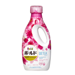 日本宝洁洗衣液bold花香日晒般清新留香浓缩抗菌酵素洗衣液补充装
