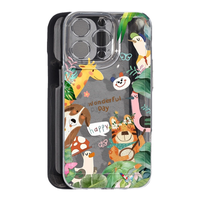 适用vivox100spro手机壳x90新款neo8动物派对x80透明iQOO12防摔vivox100s硅胶s18e软x60pro女x100ultra保护套