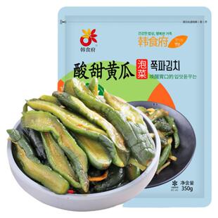 延边朝鲜族泡菜地窖酸甜黄瓜韩食府韩式风味东北下饭咸菜小吃350g