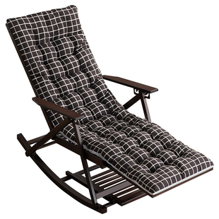 躺椅垫子摇椅藤椅坐垫通用办公折叠椅靠椅午睡椅垫加厚加长秋冬季