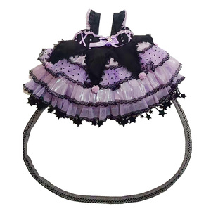 女童库洛米服装夏款洋气lolita裙子儿童蓬蓬裙高级感洛丽塔公主裙