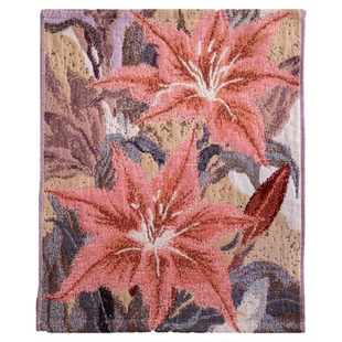 花开满园纯棉四层纱布方巾全棉吸水小毛巾洗脸面巾擦手巾挂式手帕