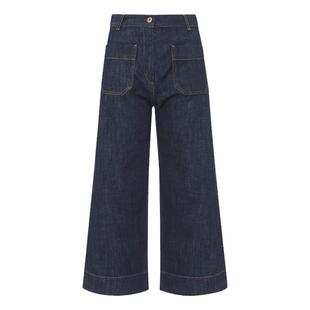 现货娜扎同款 Sessun经典通勤纯色水洗A字型水手风牛仔裤Seakey o