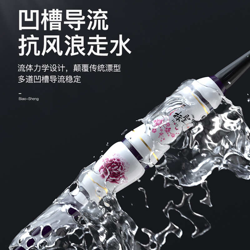 夜光漂咬钩变色野钓抗风浪防走水鱼漂高灵敏度硬尾电子浮漂站立漂