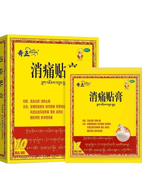 【奇正】消痛贴膏1.2g*10贴/盒肩周炎腰肌劳损骨质增生活血化瘀