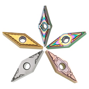 35度双面菱形数控刀片外圆粗车VNMG16040408金属陶瓷精车尖刀刀粒