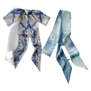 长条窄小丝巾女新中式编发绳绑发带丝带绑包缠带飘带腰带配牛仔裤