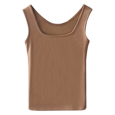 加绒加厚保暖吊带背心女德绒上衣