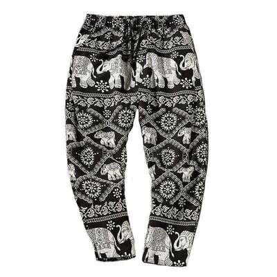 九分裤男夏季新品棉麻裤男士中国风宽松潮流束脚情侣休闲裤