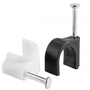 万继 钢钉线卡线卡子墙面卡钉电线卡扣 卡线钉塑料布线器固线钉