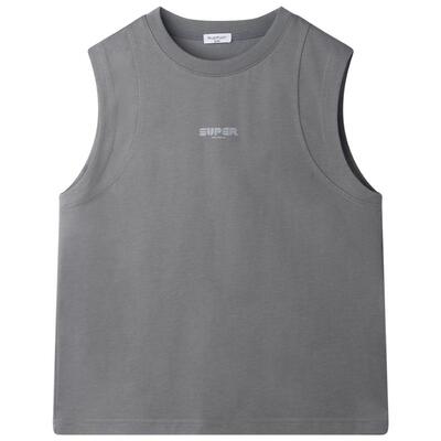 【星际引力】sorona光盾凉感 街头百搭背心T恤速干无袖男童夏新款