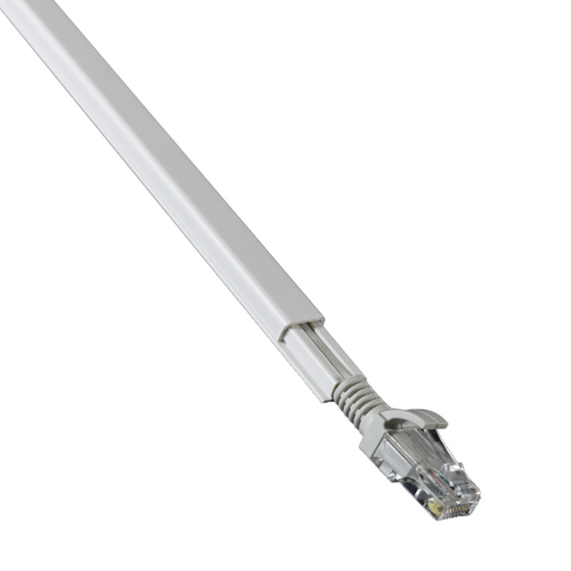 PVC12*7明装 极小 隐形 光纤网线电线墙面免钉装饰神器过线走线槽