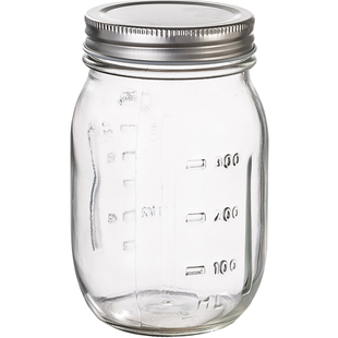 梅森瓶玻璃密封罐隔夜燕麦杯早餐奶昔果汁饮料杯泡菜坛子腌菜罐子